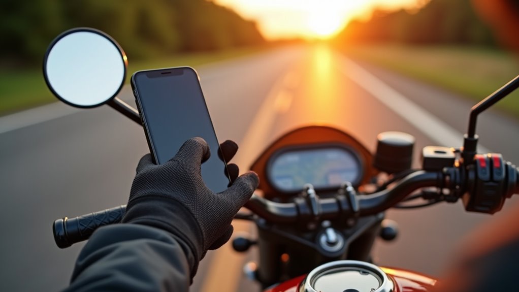 centralny uchwyt na iPhone'a dla bezpiecznej widoczności