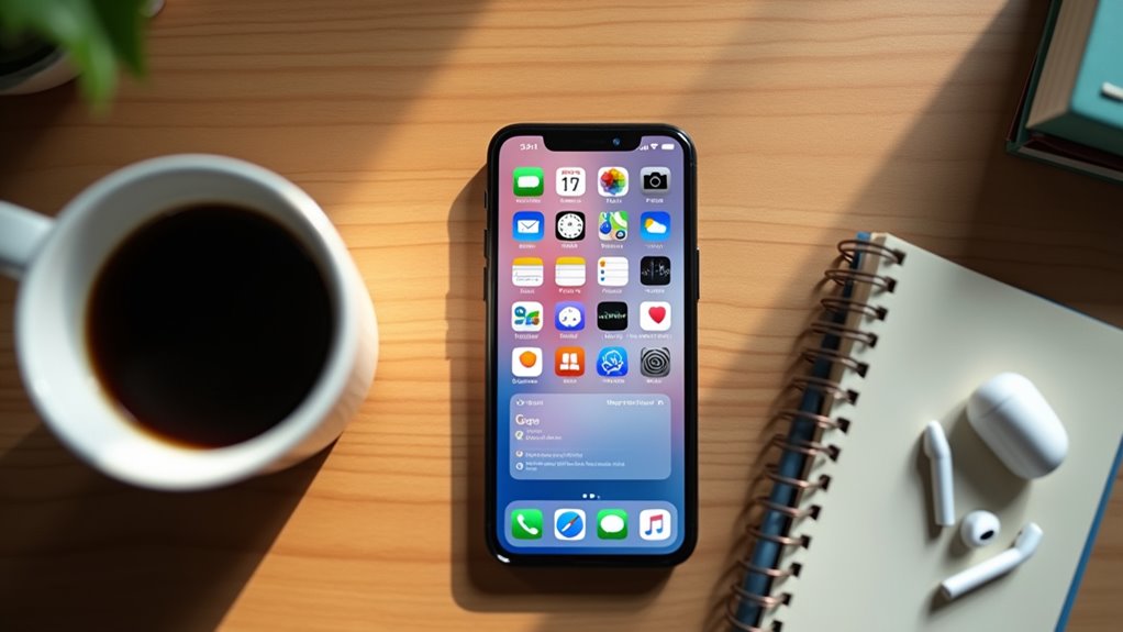 codzienne rutyny zorganizowane na ekranie głównym iPhone'a