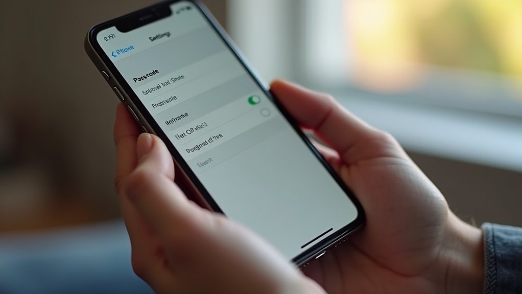 zaktualizuj kod dostępu zgodnie z modelem iPhone'a oraz wersją iOS