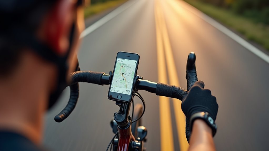 używanie iPhone'a jako nawigacji rowerowej